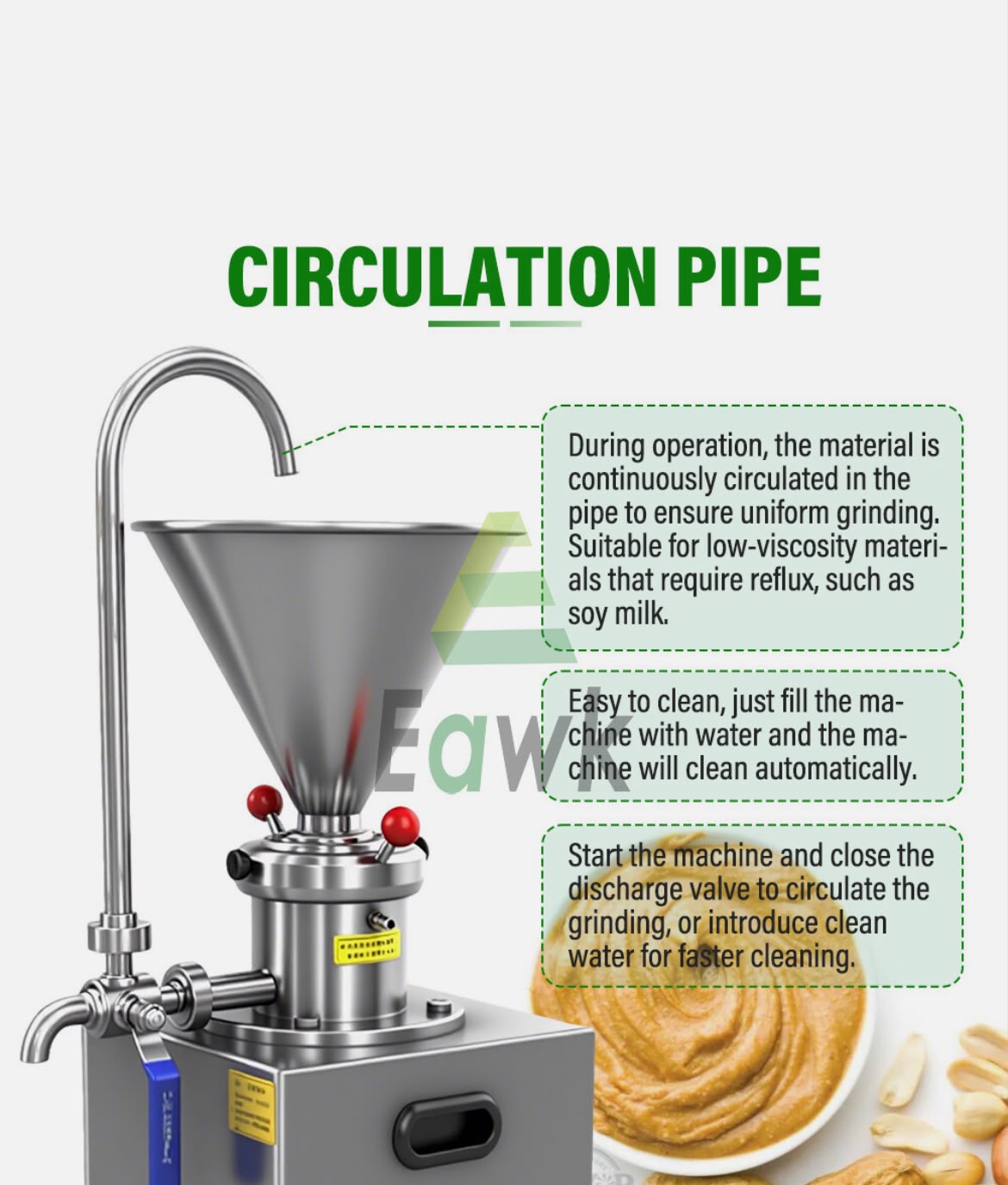 Commercial Split Peanut Butter Maker Mill Grinding Colloid Jam Paste Machine - Image 9