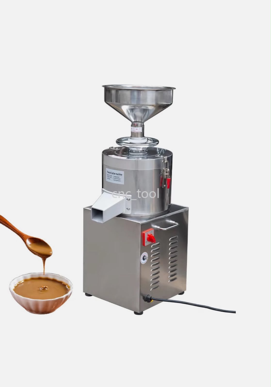 Commercial Electric Sesame Butter Machine Peanut Butter Maker Grinding 15kg/h