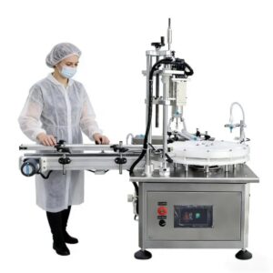 YETO YT-AFC026 Automatic Single Head Monoblock Rotary Cosmetic Perfume Bottle Liquid Filling Capping Pressing Machine
